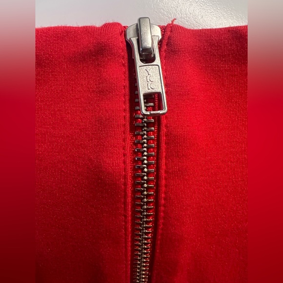 J. CREW Women's Pleated Flare Dress, Red Size 10 - Picture 5 of 7